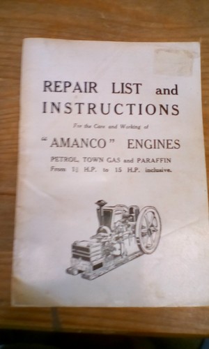 Repair list instructions - list,