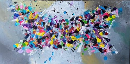 Contemporary abstract acrylic - abstract,