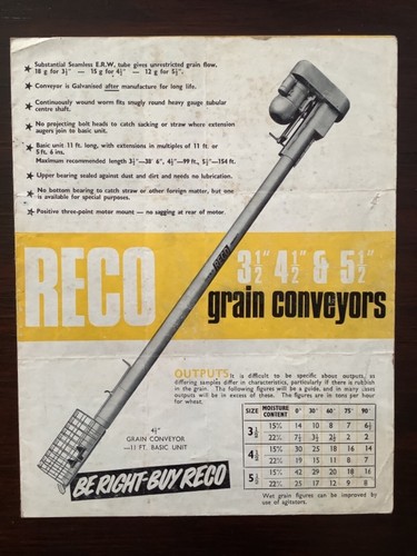 Reco grain conveyors brochure - conveyors,