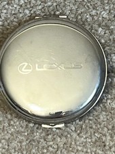 Lexus Compact Travel Mirror - Silver Colour - Magnifying Side - Snap Clasp