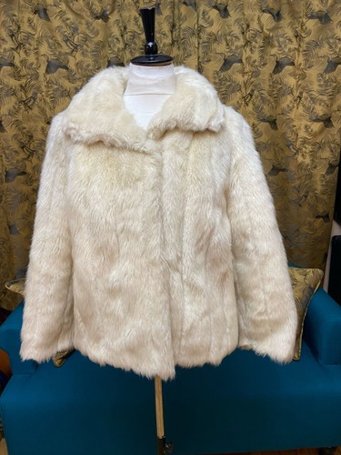 Vintage cream faux fur - cream,,