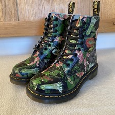 Worn Once - Dr Martens 1460 Pascal Wild Botanics Leather size Boots UK 4 Eu 37