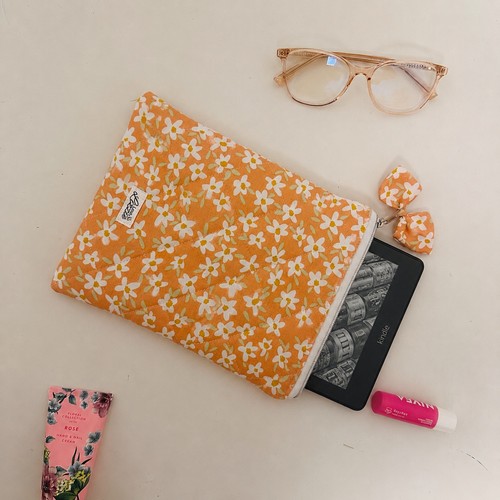 Handmade quilted kindle sleeve - quilted,