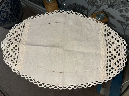 Vintage ivory cotton - ivory, cotton/linen