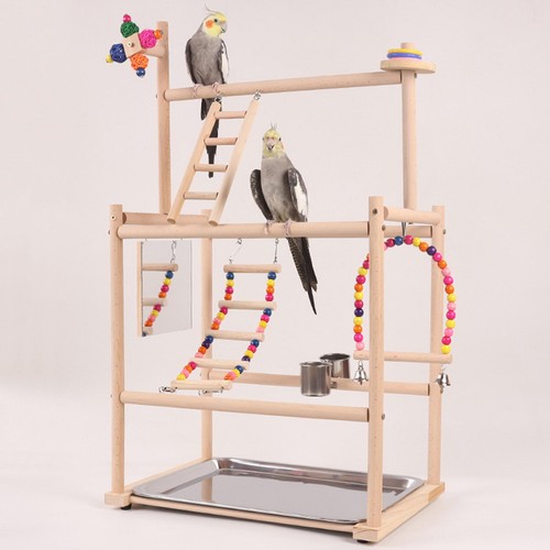 Parrot play cage wooden perch - cage,,