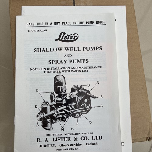 Lister shallow well spray - lister,