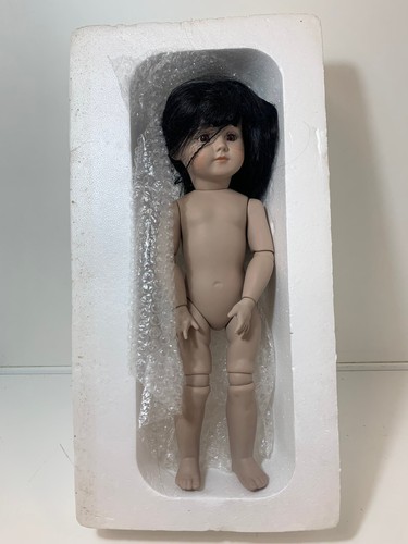 Old dolls house porcelain doll - dolls,