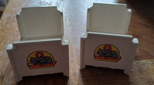Vintage Lego DUPLO House White COT BED X 2 Bunks Cat Design