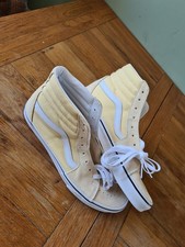 VANS High Top Yellow Trainers Brand New Size 11 Uk