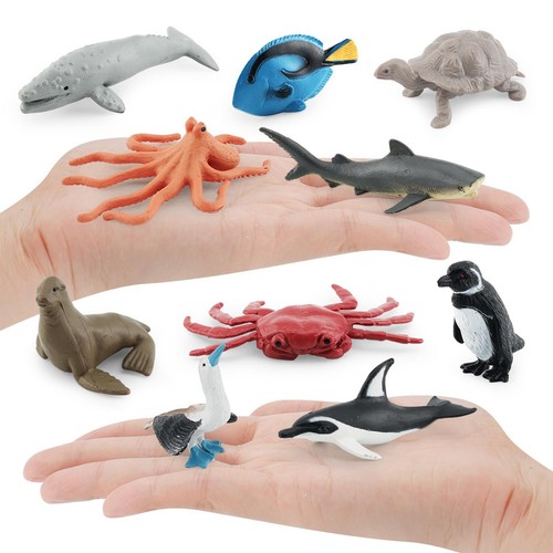 10x realistic animal figurines - 10x,