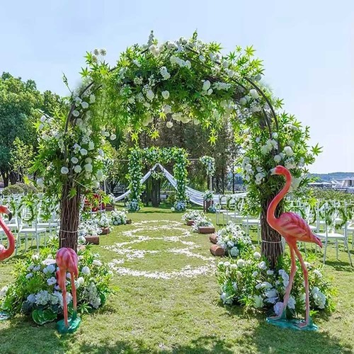 Outdoor garden metal arch - 2.4m,