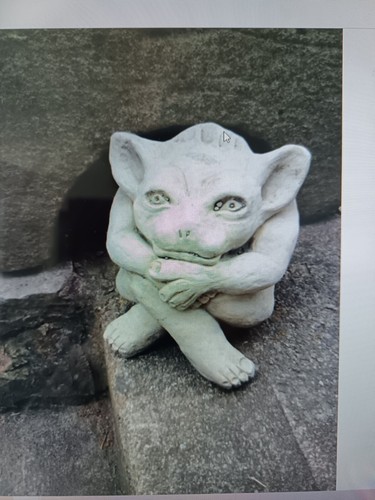 Stone garden troll gremlin - stone,
