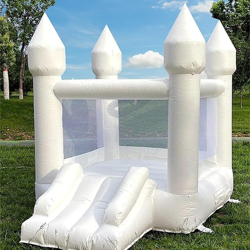 6x8x6ft white bounce - bounce, house