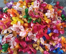 100 x Mixed Ribbon Dog