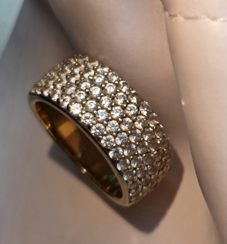 Pave swarovski crystal ring - pave,