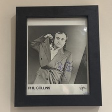 Phil Collins Autograph 10x8