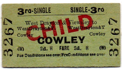 Railway ticket west - br(w),