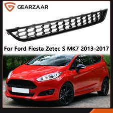 Black Honeycomb Front Bumper Lower Grille For Ford Fiesta Zetec S MK7 2013-2017