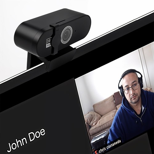 Usb plug play webcam - plug, black