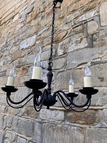 Wrought iron pendant - wrought,