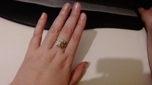 Oyster turquoise ring 925 - oyster, ring,