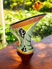 Burleigh Ware Pourer Myott SCROLL JUG Pitcher English, Hand Painted Ceramic