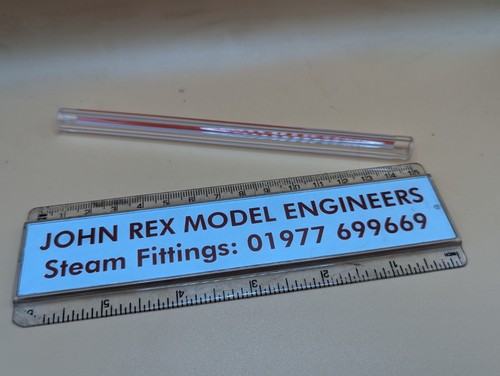 8mm red line gauge glass - glass, for