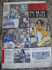 REPLICA JACKETS F1 STYLE SPARCO MOTORSPORT ARROWS GP JACKET ADVERT A4 FILE 8