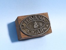 Antique JB Josiah Brown Havana Cigars Advertising Printing Block #B689