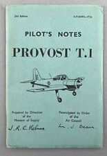 PERCIVAL PROVOST T.1 PILOTS NOTES VINTAGE ORIGINAL JULY 1955 USED RAF PILOT'S