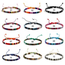 Bohemian Friendship Bracelet Cotton Braided Handmade Woven Bracelet Jewelry