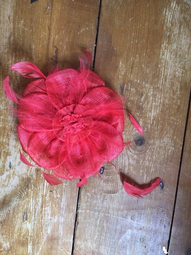 Coral fascinator libra with - coral,