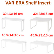 NEW IKEA Variera Shelf Insert White Cupboard Kitchen Organizer Stand Stackable
