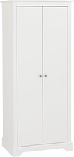 Stratford 2 Door Double Wardrobe White Bedroom Hanging Storage Organisation