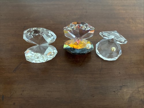 Three pretty vintage crystal - three,