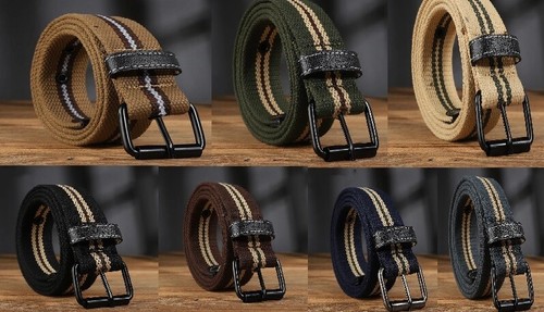 Mens womens belt canvas - mens,