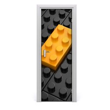 Tulup doorsticker 75x205cm decorative sticker - Lego wall
