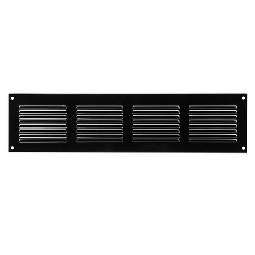 Black metal air vent - metal, grille