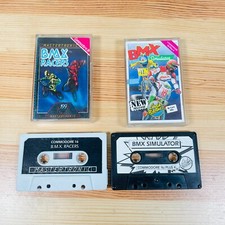 BMX Racers & BMX Simulator Commodore 64/Plus 4 Mastertronic Racing Game Lot of 2