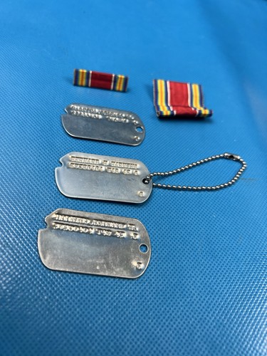 Ww2 dog tags bernard harkins - ww2,