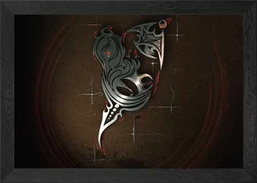 Martial arts weapon framed - martial,