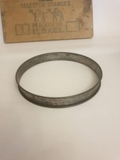 VINTAGE ROUND METAL QUICHE FLAN RING CASE BAKING COOKING KITCH