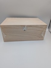Plain Wooden Keepsake Box 30x20x13 cm  Decorate Craft. 
