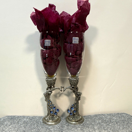 Crystal champagne flutes - crystal,
