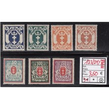 Danzig 1923 Mi.No. 123-129 Y