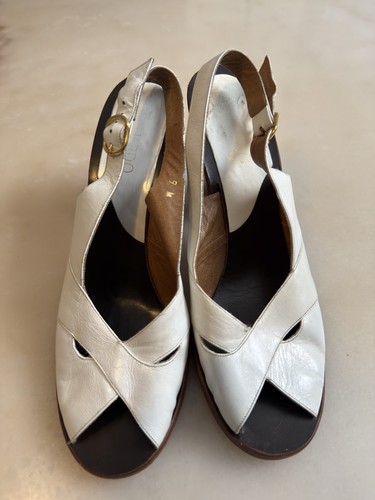Vtg bernardo white leather - bernardo,