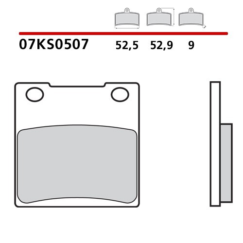 Rear brake pads brembo - rear,