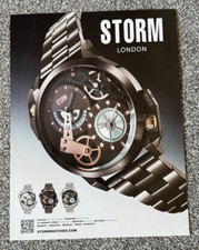 Collectable 2013 Magazine Advert Art Picture Storm London Watch Ad