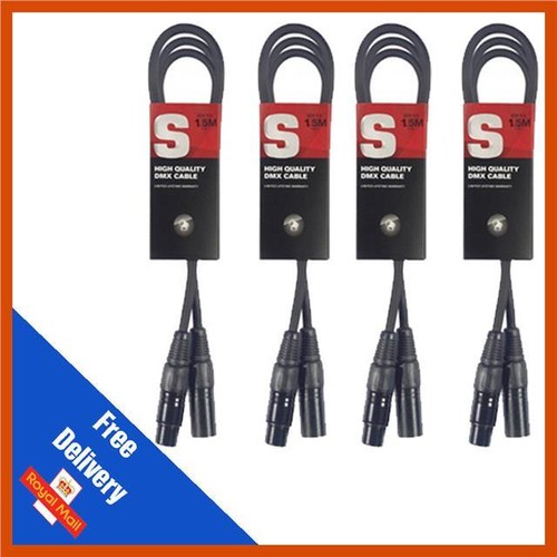 Stagg 5m black dmx - x, 1.5m