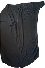 Fancy Shoulder Beaded Abaya Dress Maxi Islamic Dress with Scarf